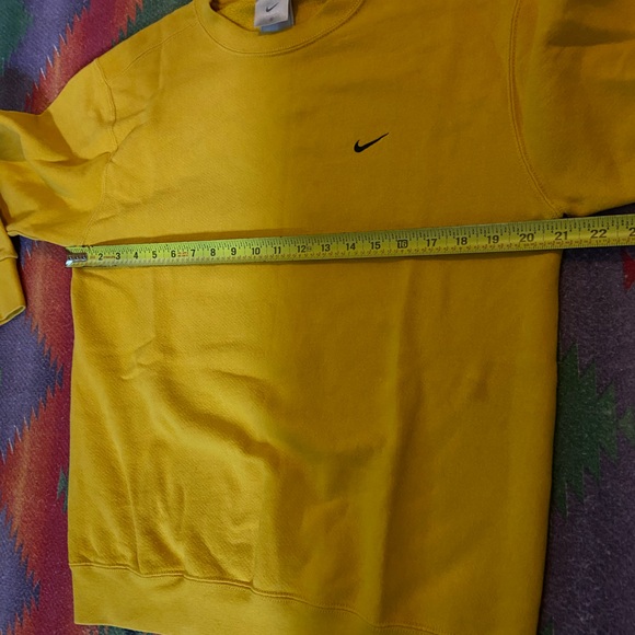 VINTAGE NIKE PULLOVER SWEATER SIZE MEDIUM GOOD CONDITION MUSTARD YELLOW - Picture 4 of 6